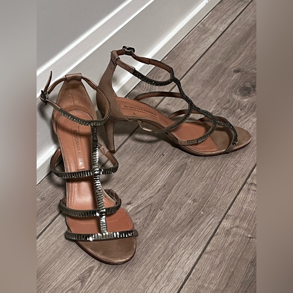 BCBG Gem Detail Strappy Heels